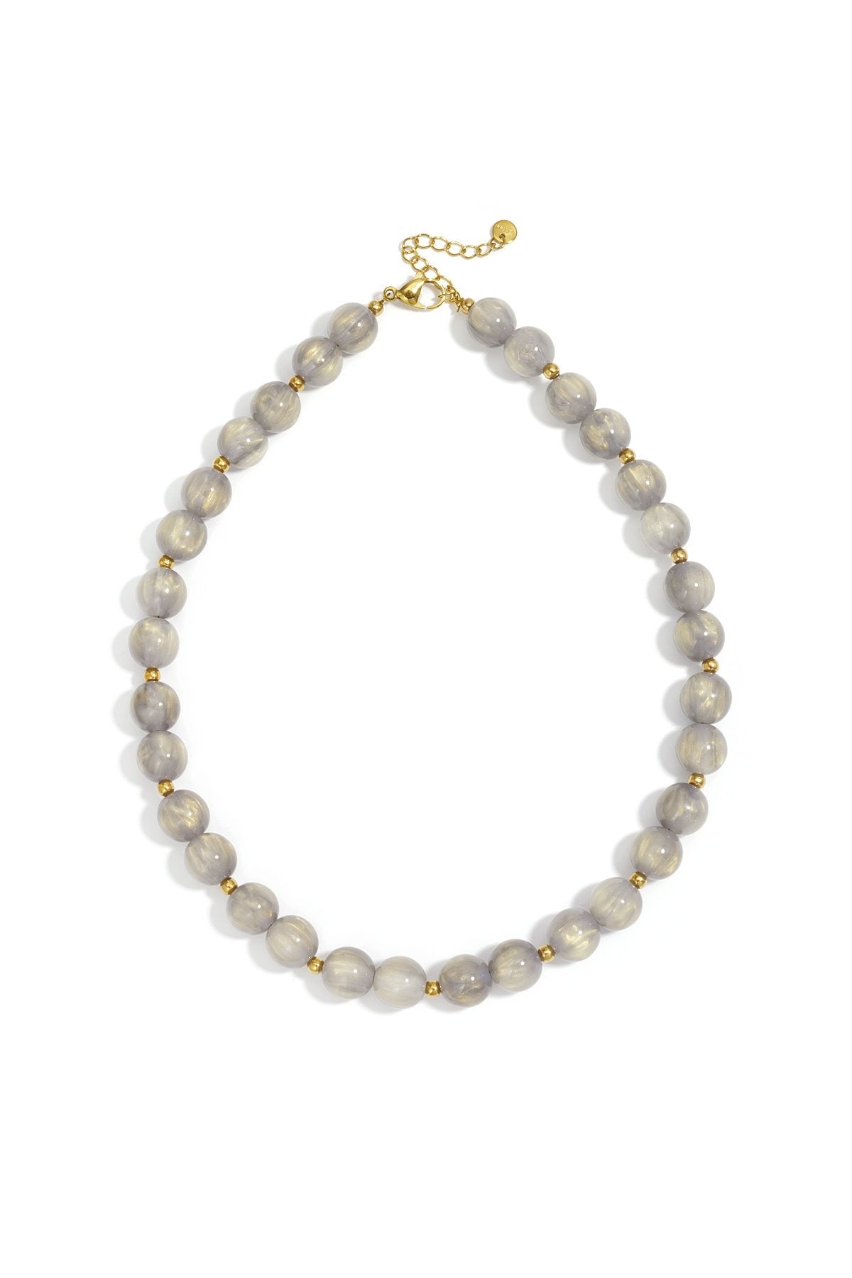 BEAD NECKLACE grey