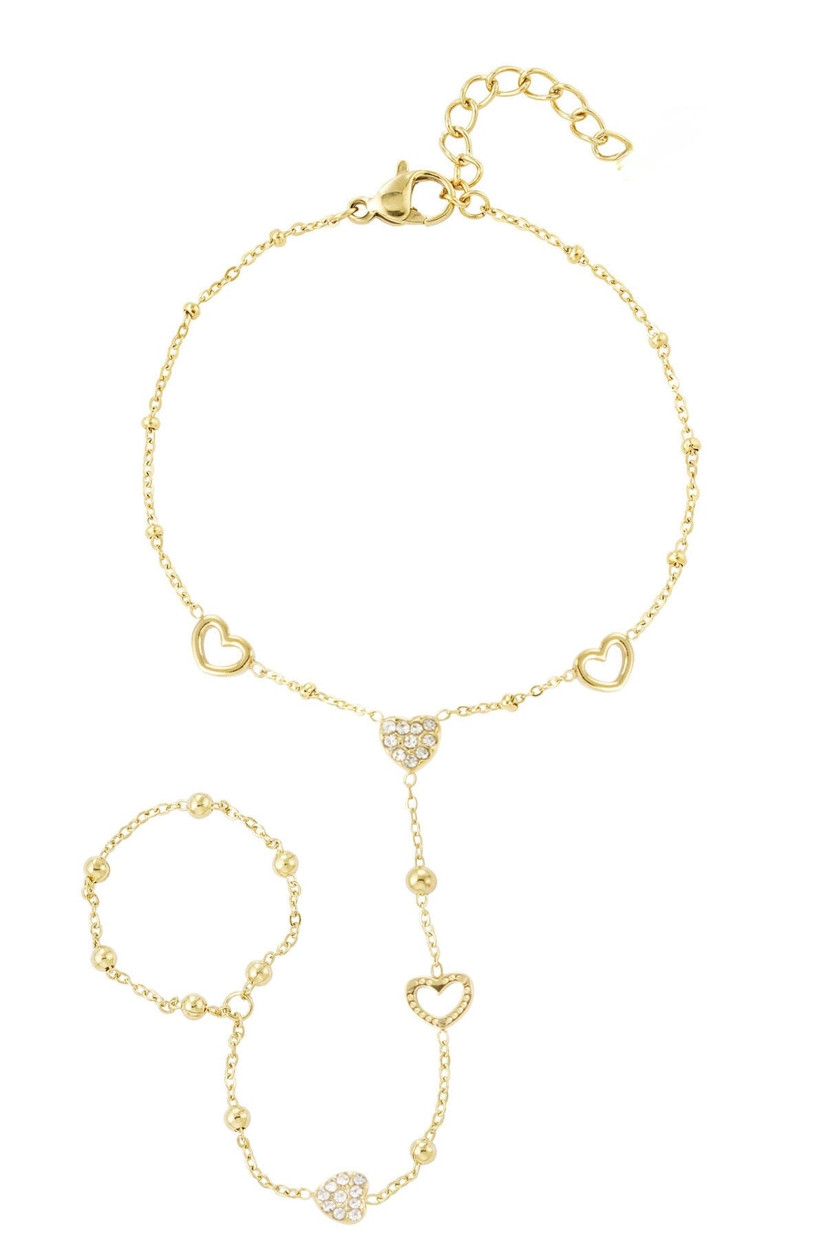 GLOWING HEART hand chain