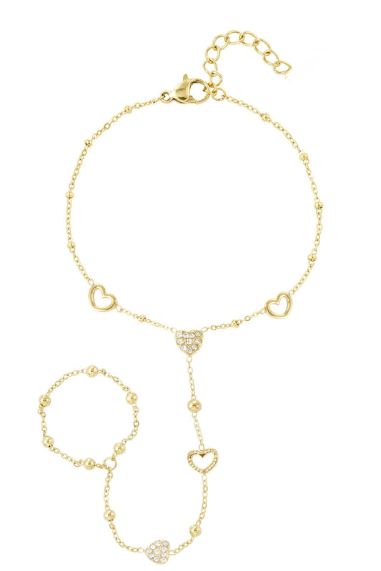GLOWING HEART hand chain