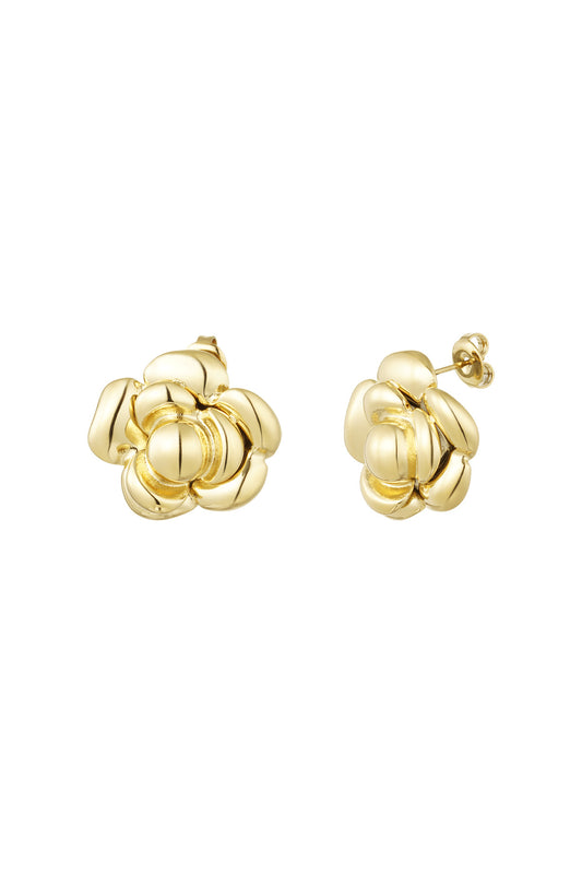 PUFFY ROSE studs