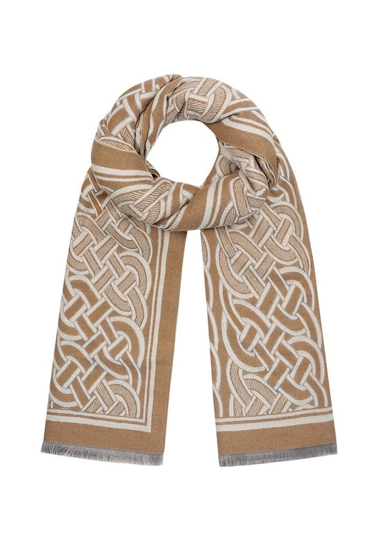 LINK SCARF beige