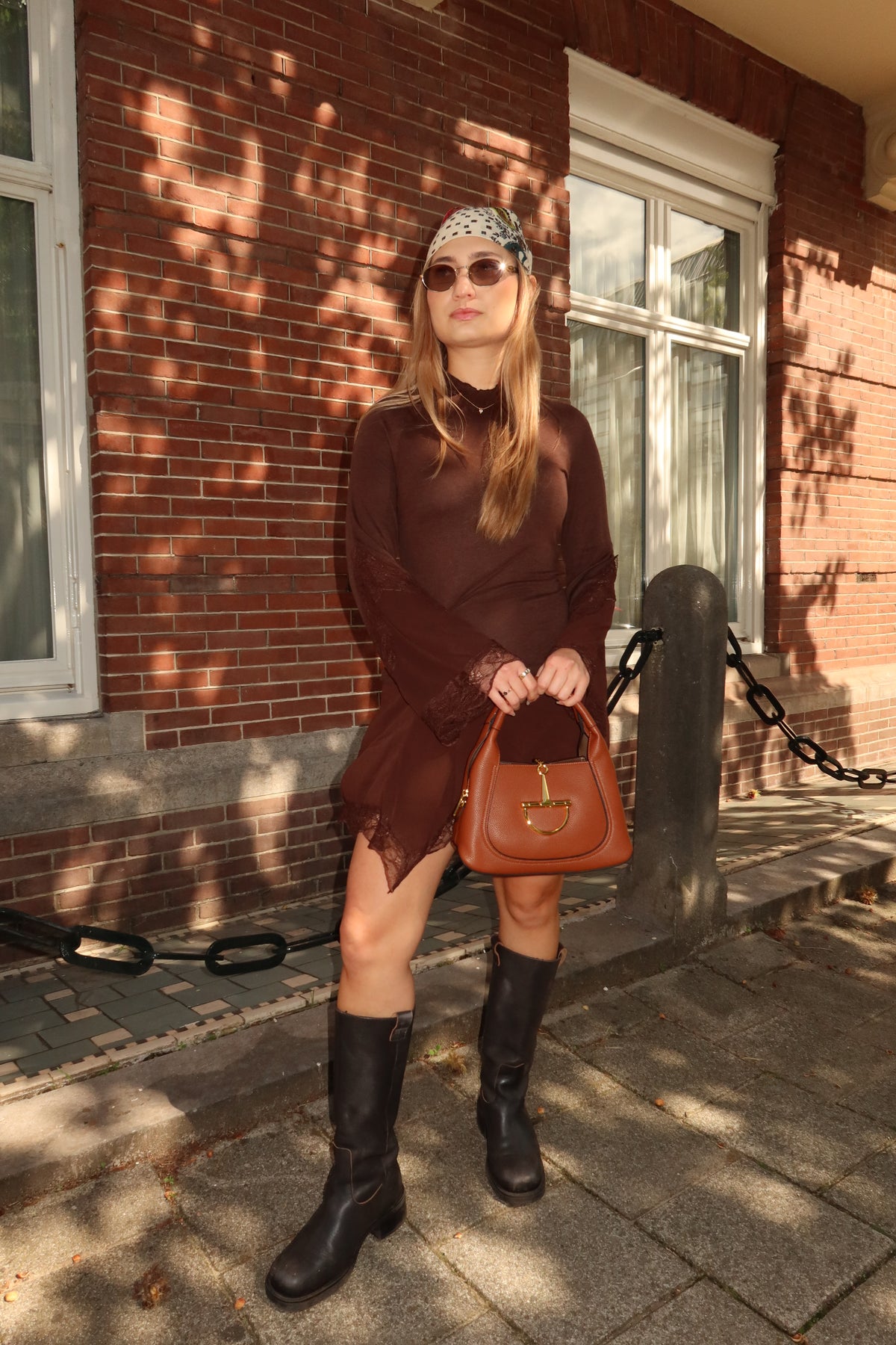BUCKLE BAG camel