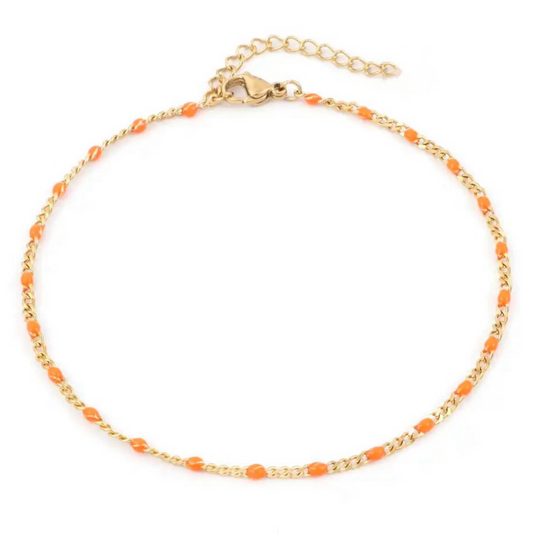 BOHO ANKLET orange