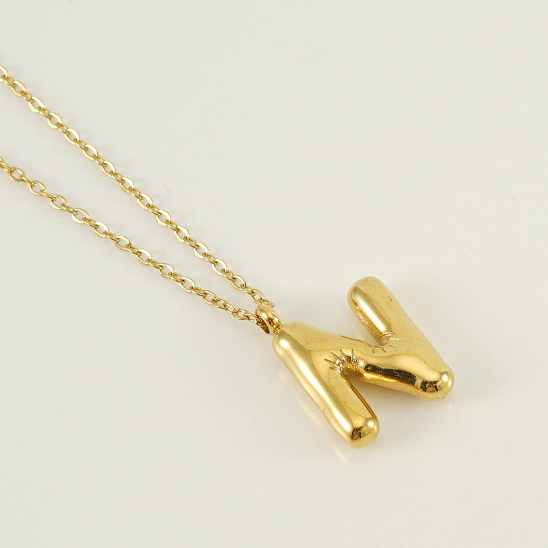 BALLOON INITIAL necklace