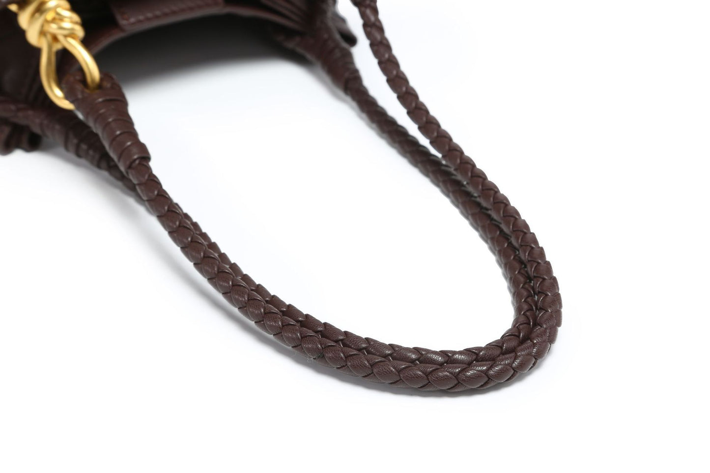 WOVEN PEBBLE BAG matcha