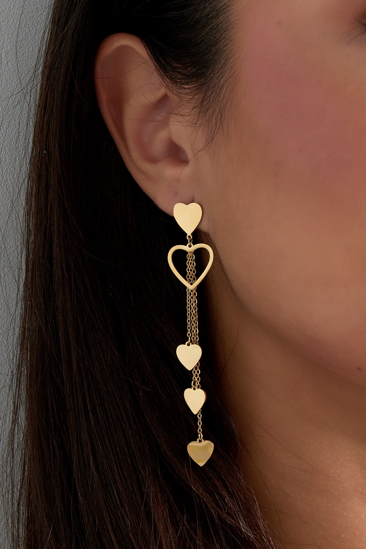 FALLING HEARTS earrings