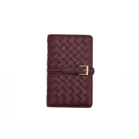 WOVEN WALLET bordeaux