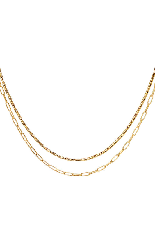 DOUBLE CHAIN necklace