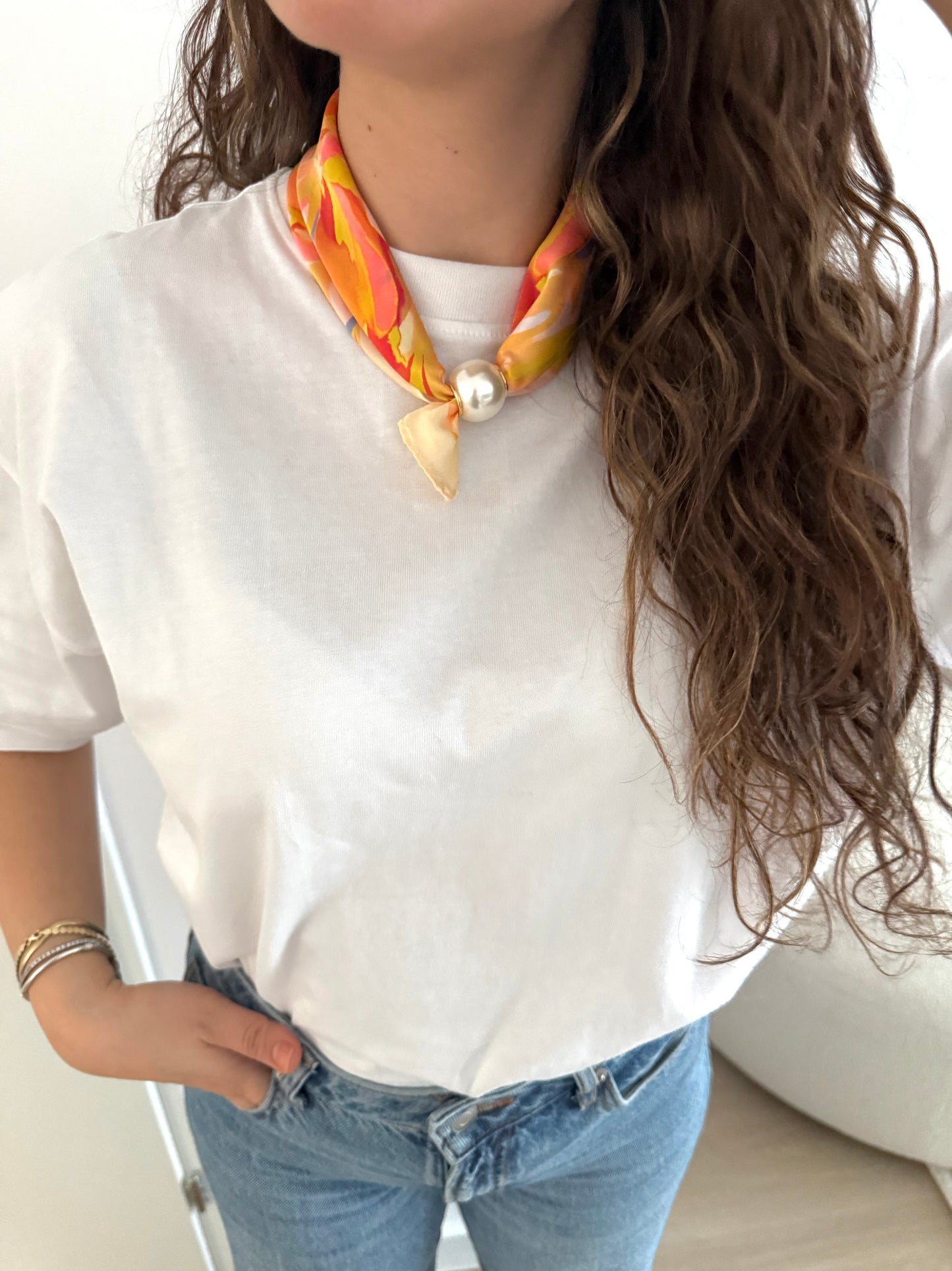 PEARL SCARF sunset