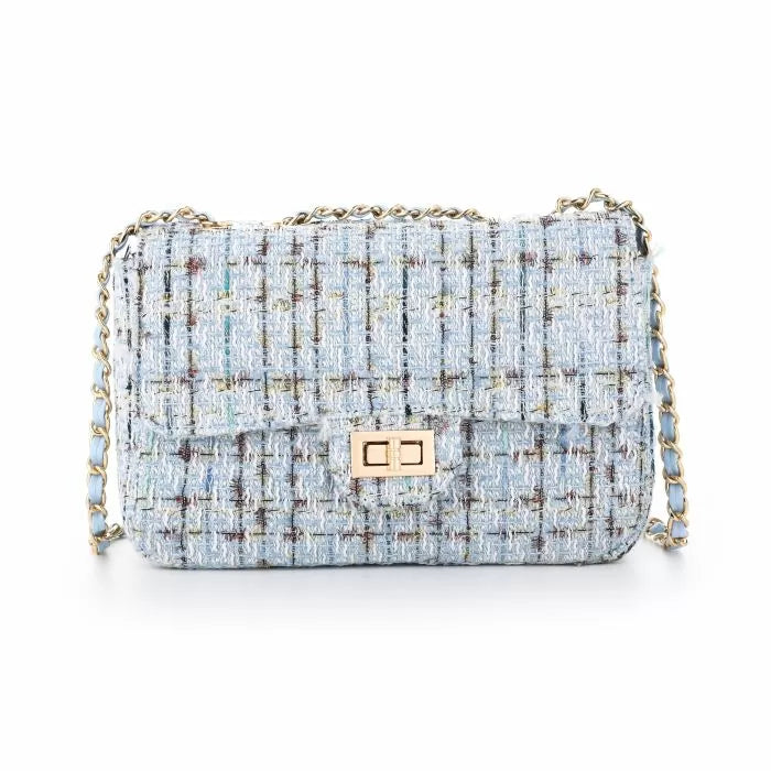 TWEED BAG blue