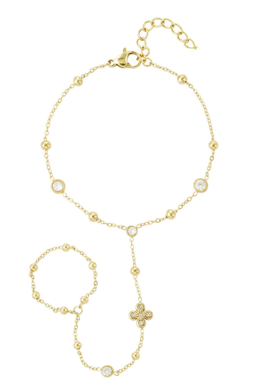 SPARKLY BLOOM hand chain