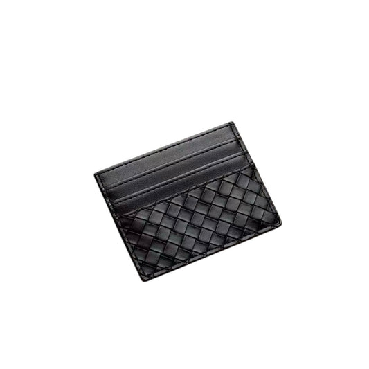 WOVEN CARD HOLDER black