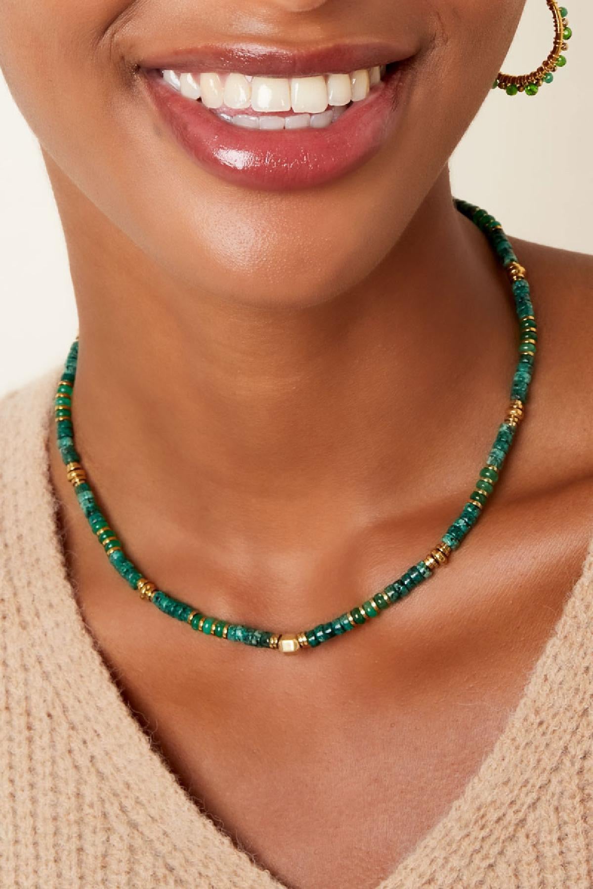 VERT BEADS necklace
