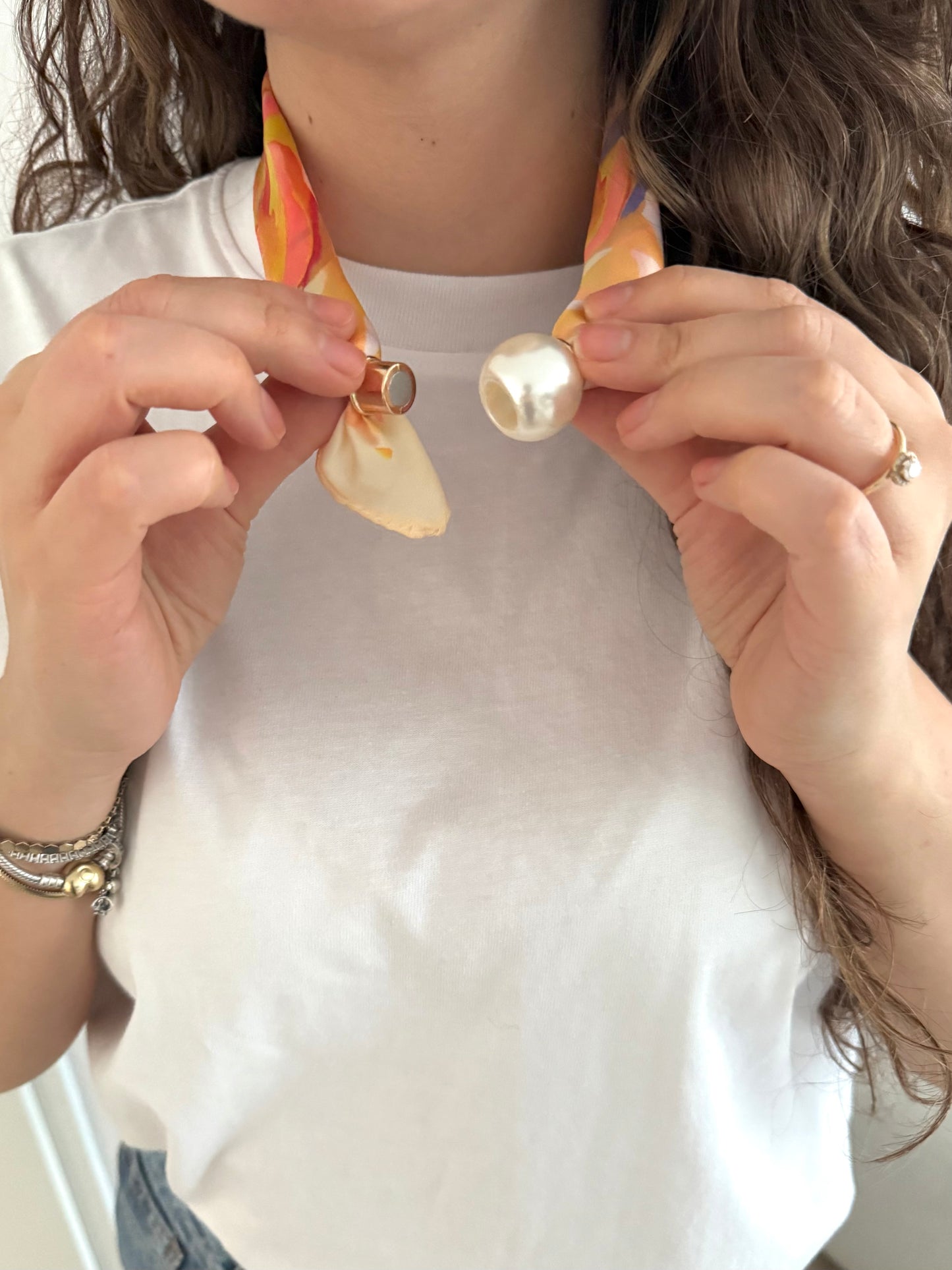 PEARL SCARF sunset