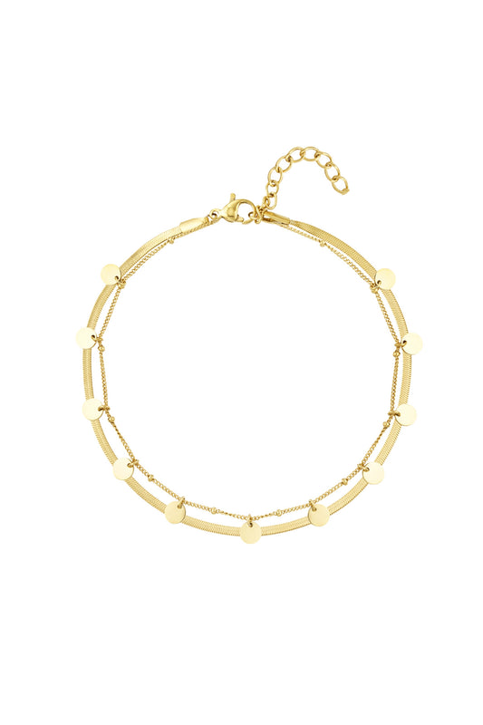 FLAT COIN ANKLET
