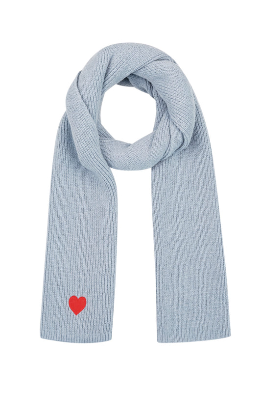 HEART SCARF blue
