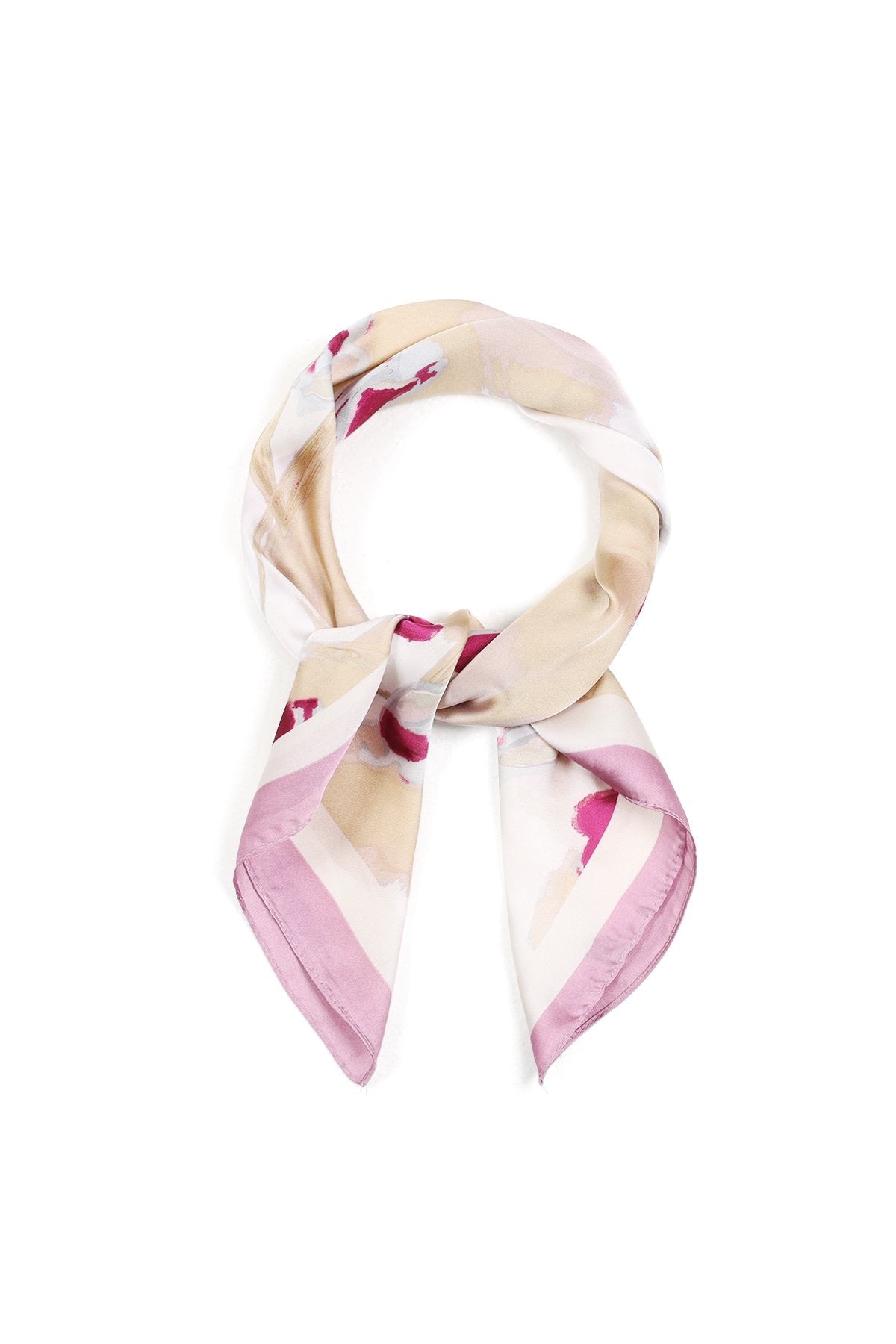 PINK FLOWER scarf