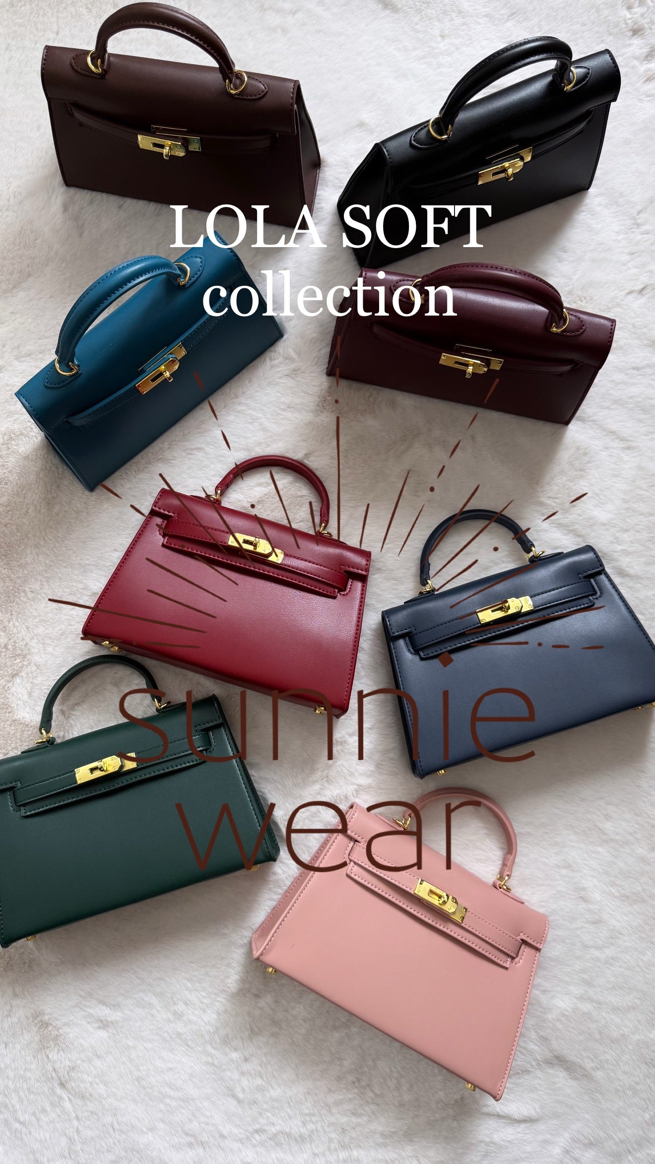 LOLA SOFT BAG ruby red