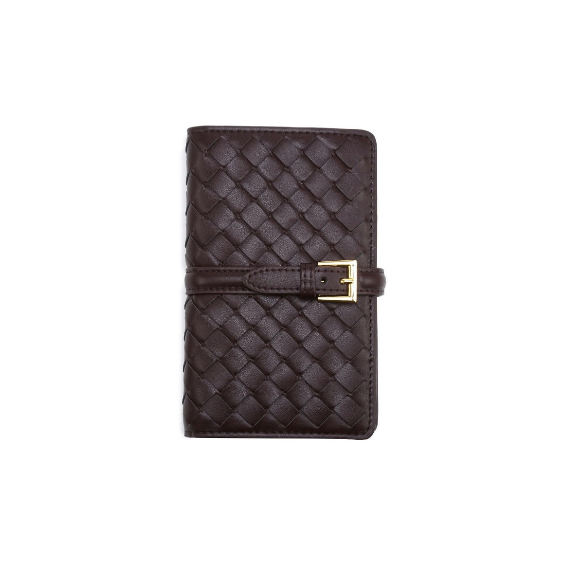 WOVEN WALLET dark brown