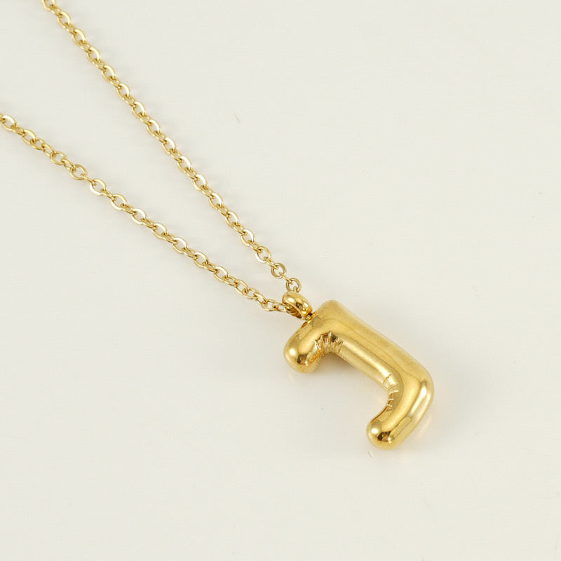 BALLOON INITIAL necklace
