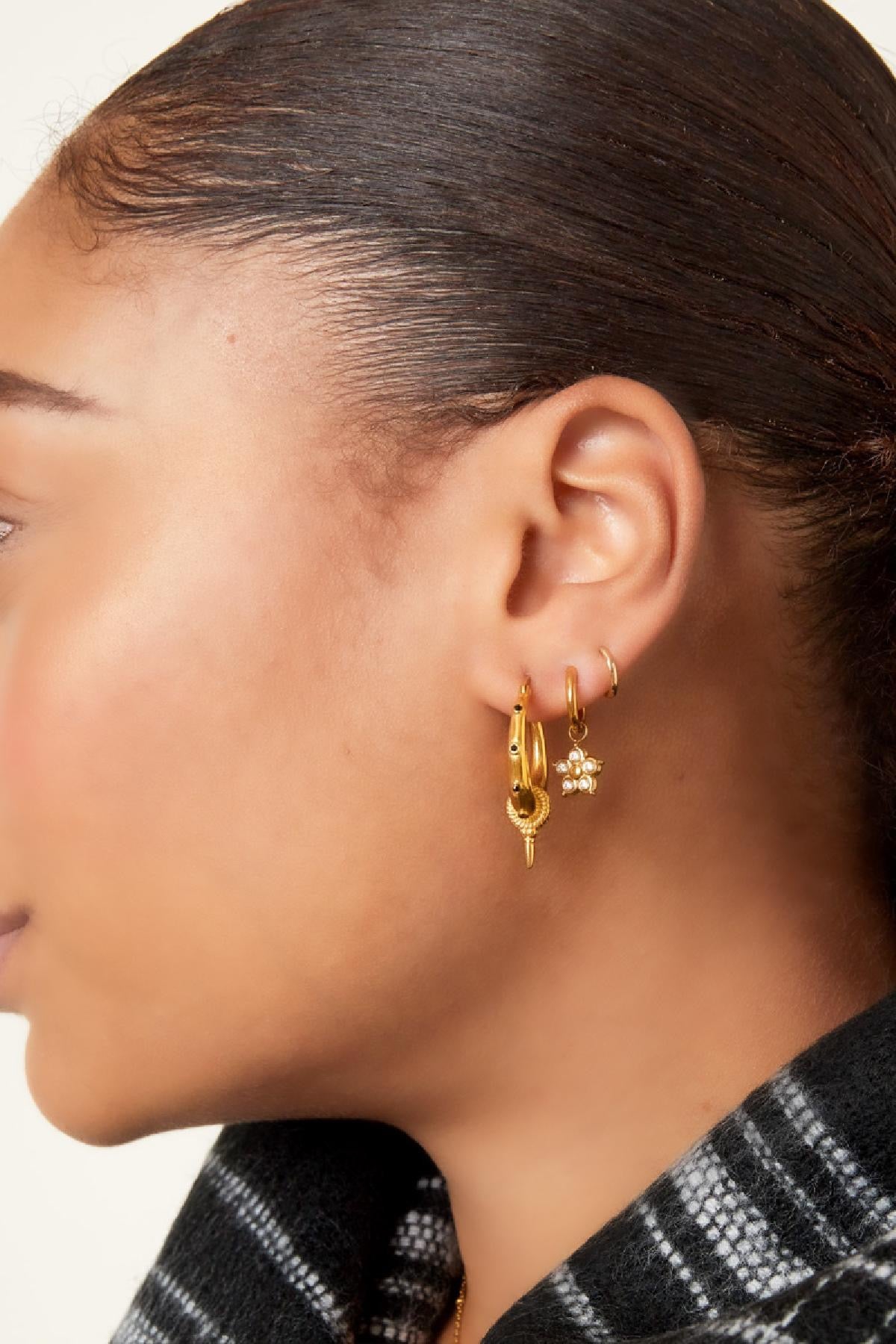 SPARKLY IRIS hoops
