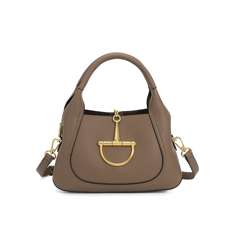 BUCKLE BAG taupe