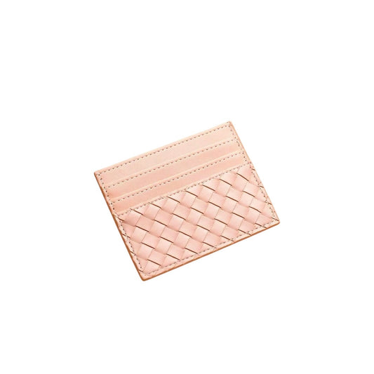 WOVEN CARD HOLDER pink