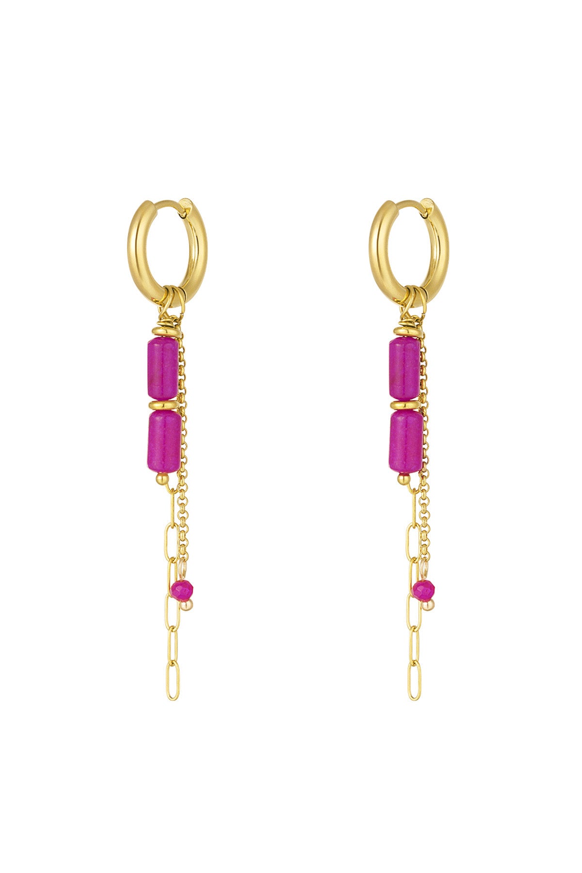 VIOLET BAR hoops