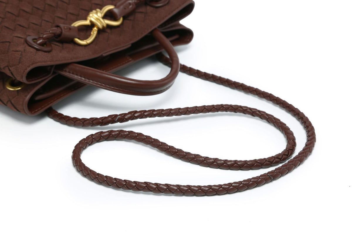 WOVEN VELOUR BAG black