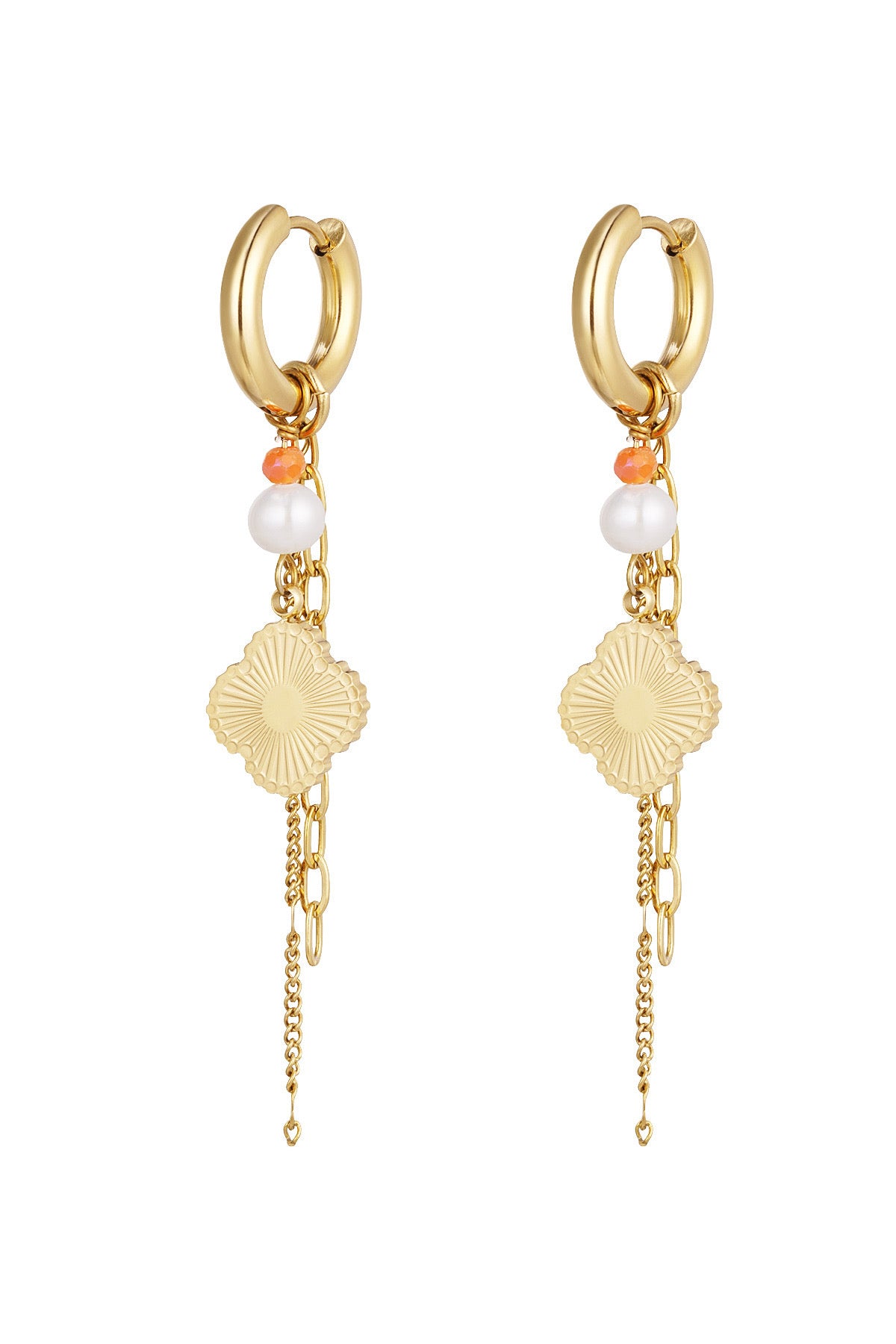 PEACHY CLOVER hoops