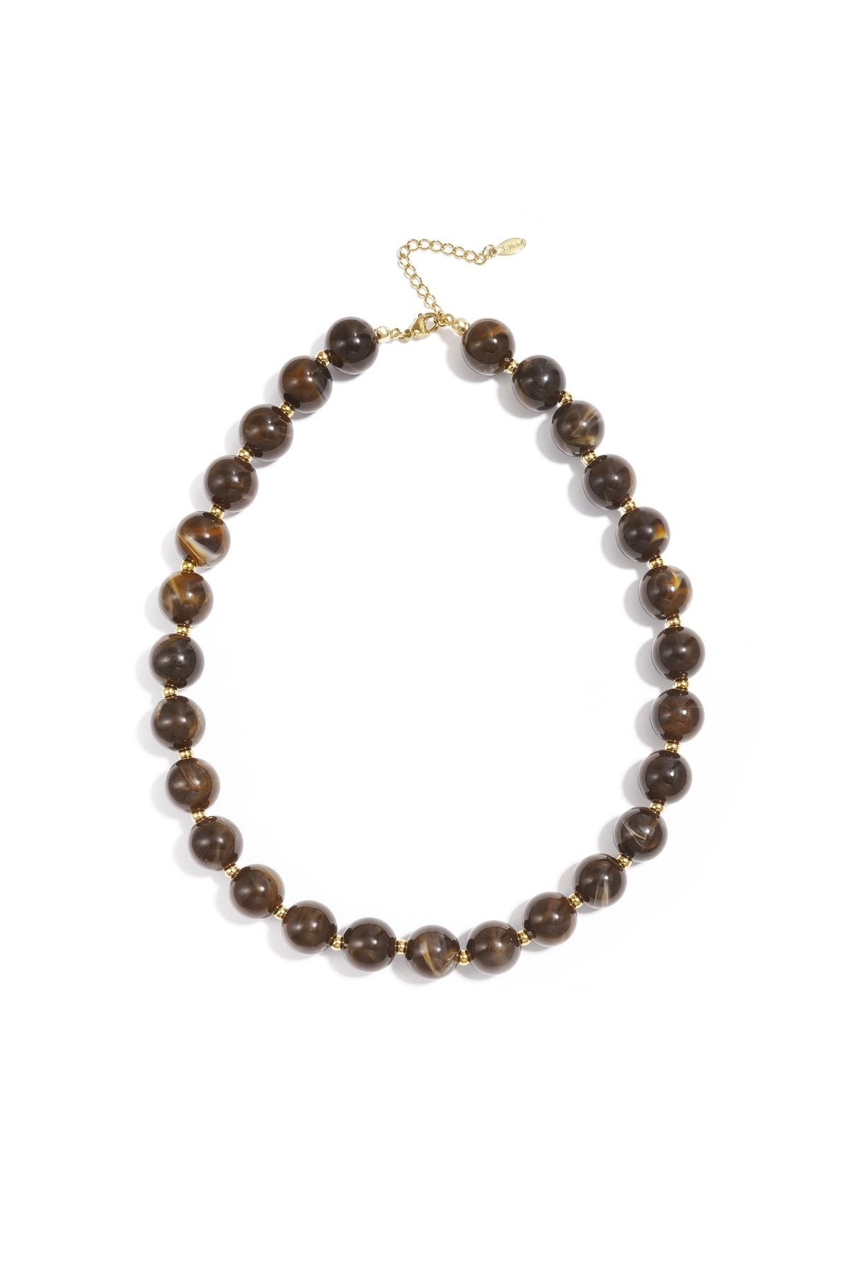 BEAD NECKLACE brown