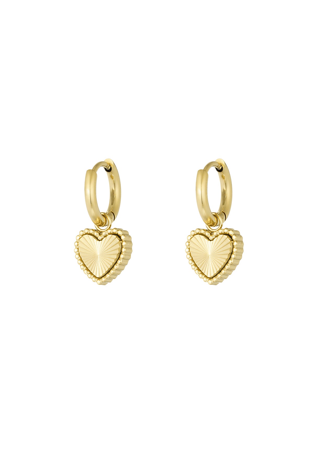 RIBBED HEART hoops