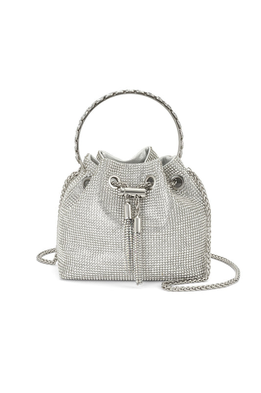SPARKLY BUCKET BAG silver